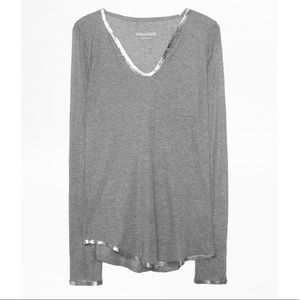 Zadig & Voltaire Tunisien ML Foil Tee